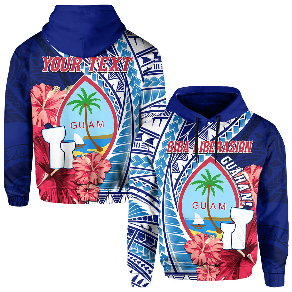 ( Personalised) Guam Chamorro Hoodie Happy Liberation Day Latte Stone