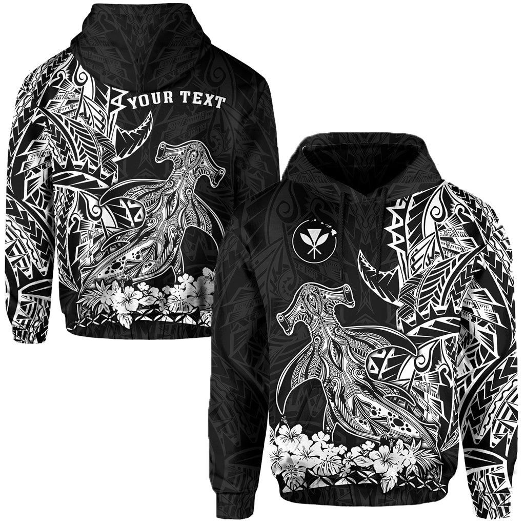 ( Personalised) Hawaii Polynesian Hoodie Wild Hammerhead Sharks