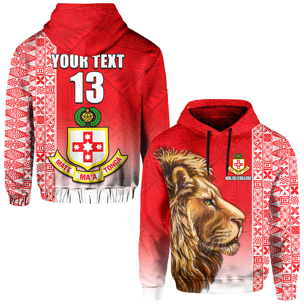 ( Text and Number) Kolisi Tonga College Atele Hoodie Home of the Lions
