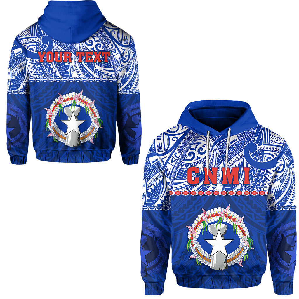 ( Personalised) Northern Mariana Islands Hoodie Polynesian CNMI Coat of Arms
