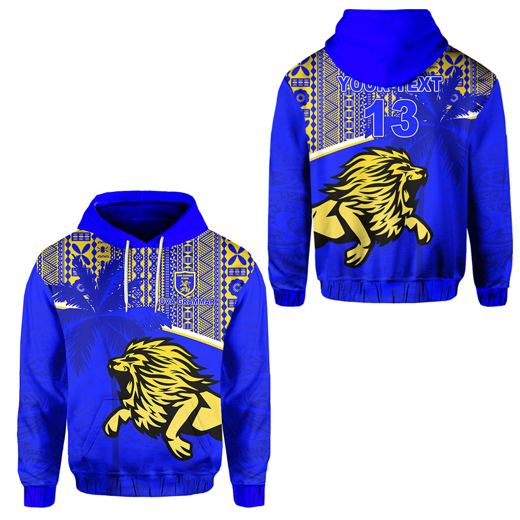 ( Personalised) Suva Grammar School Hoodie Spirit Lion Text and Number