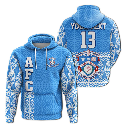 ( Personalised) Apifo'ou College Hoodie Tongan Pattern AFC Lovers