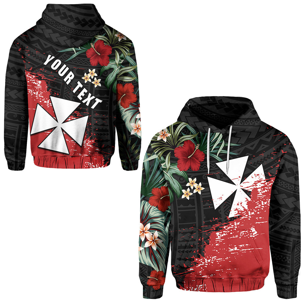 ( Personalised) Wallis and Futuna Polynesian Hoodie Fantastic Flowers