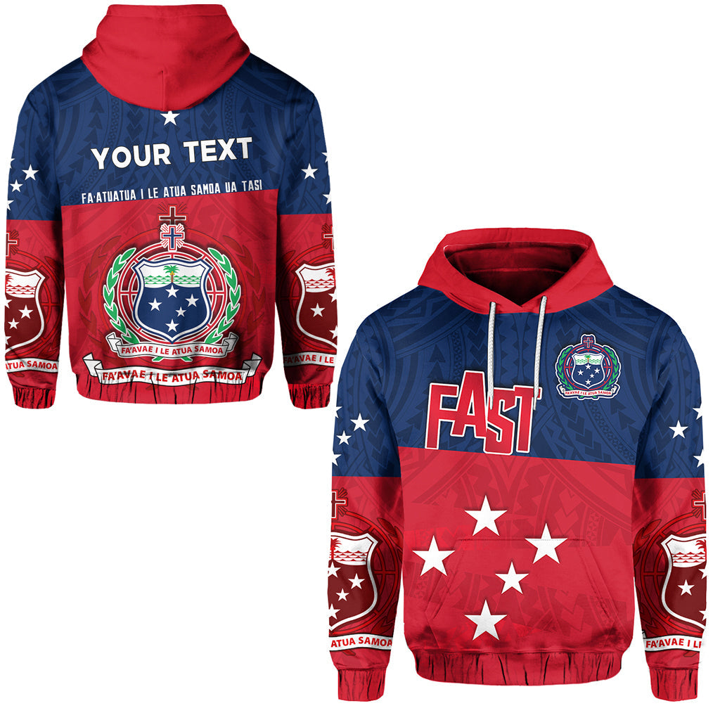 ( Personalised) F.A.S.T Samoa Hoodie Polynesian Enthusiasm