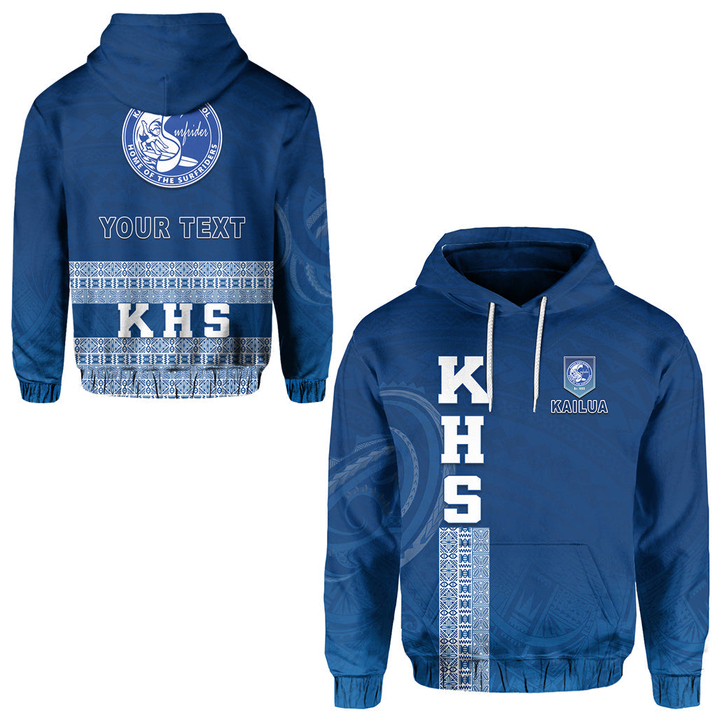 ( Personalised) Kailua High School Hoodie KHS Hawaii Pattern