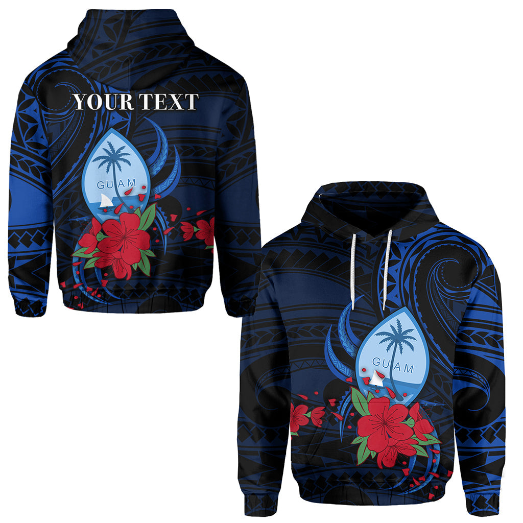 ( Personalised) Guam Hoodie Polynesian Flowers