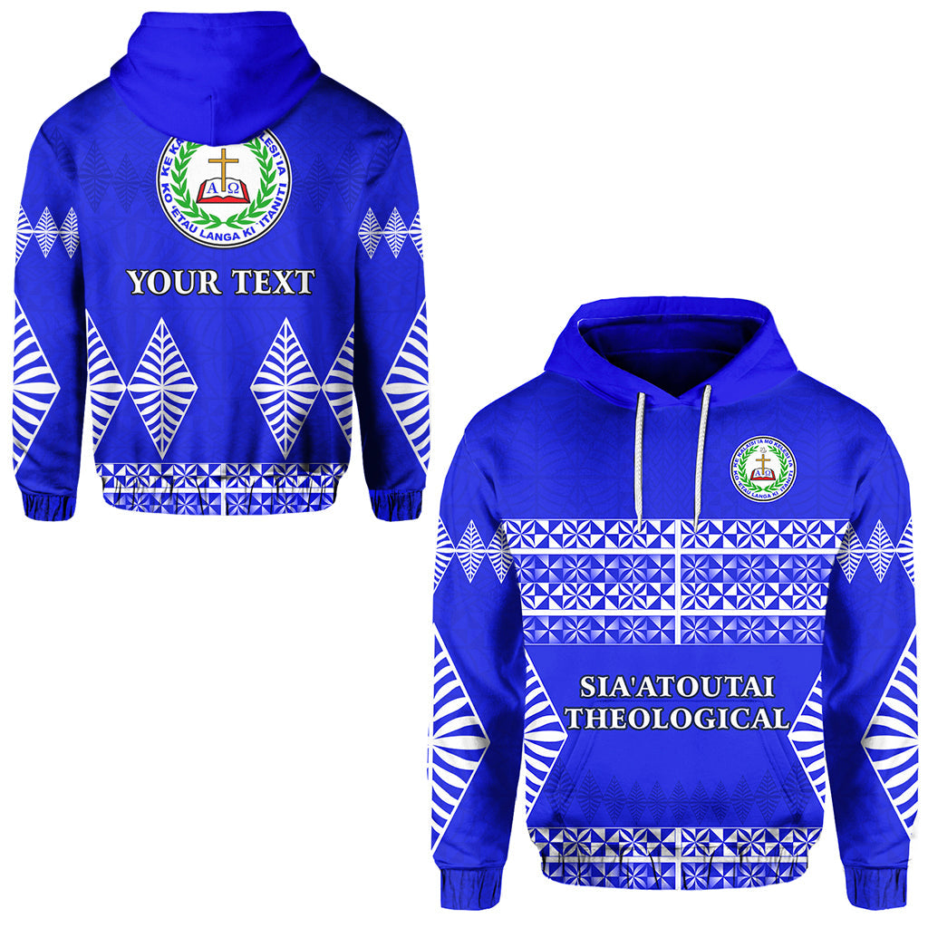 ( Personalised) Sia'atoutai Theological College Hoodie Tonga Pattern