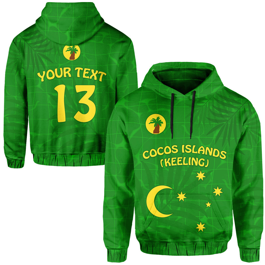 ( Text and Number) Cocos (Keeling) Islands Hoodie Proud Flag Unique