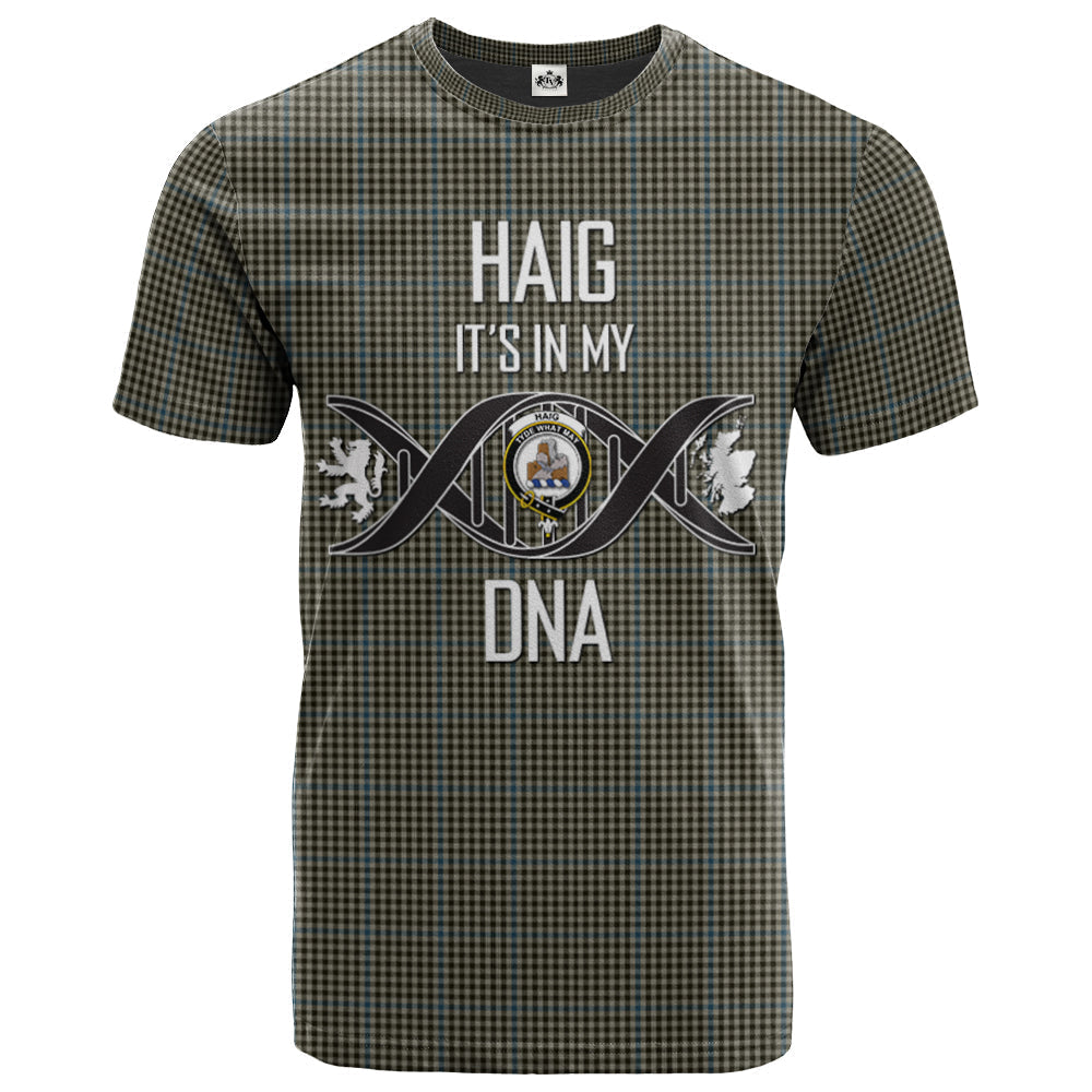 Printivon Haig Clan DNA In Me Tartan Crest T Shirt