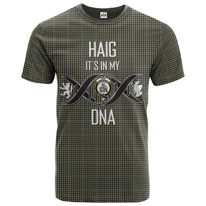 Printivon Haig Clan DNA In Me Tartan Crest T Shirt
