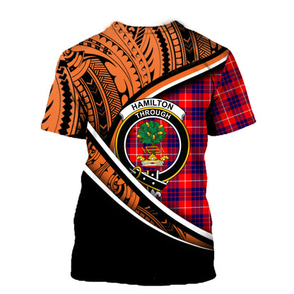 Printivon Hamilton Hunting Modern T Shirt Pattern Polynesian