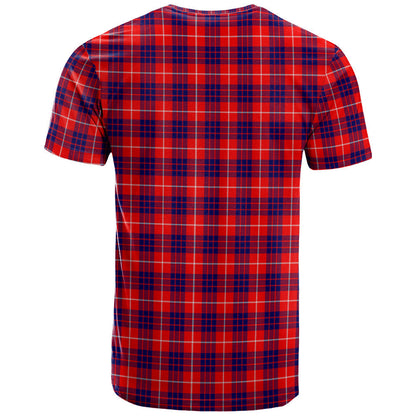 Printivon Hamilton Modern Clan DNA In Me Tartan Crest T Shirt