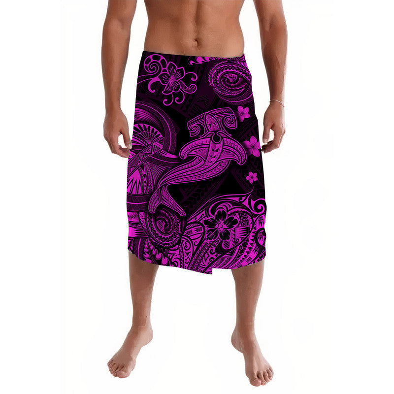 Hawaii Hammer Shark Polynesian Lavalava Unique Style - Pink