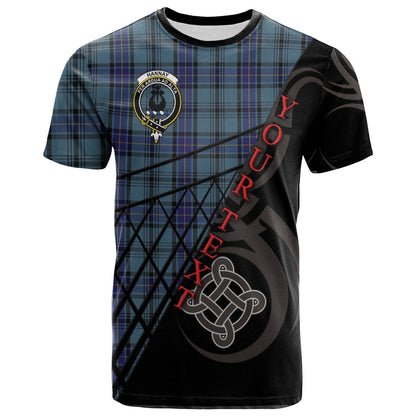 Printivon Hannay Blue T Shirt Pattern Celtic 