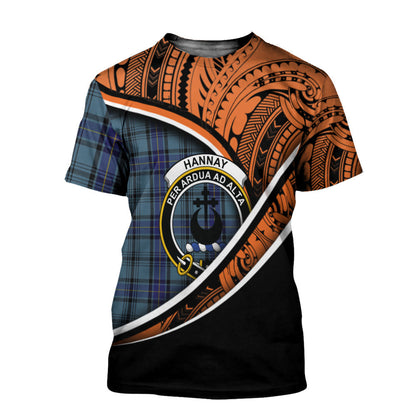 Printivon Hannay Blue T Shirt Pattern Polynesian 