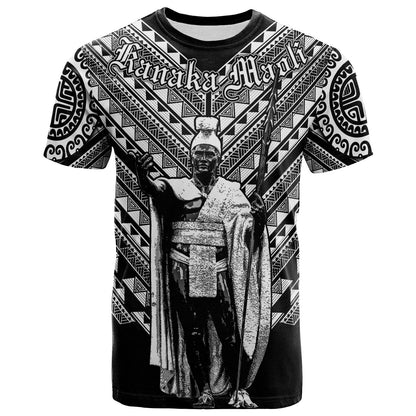 Hawaii T-Shirt - King Kamehameha Kanaka Maoli Black Shirt