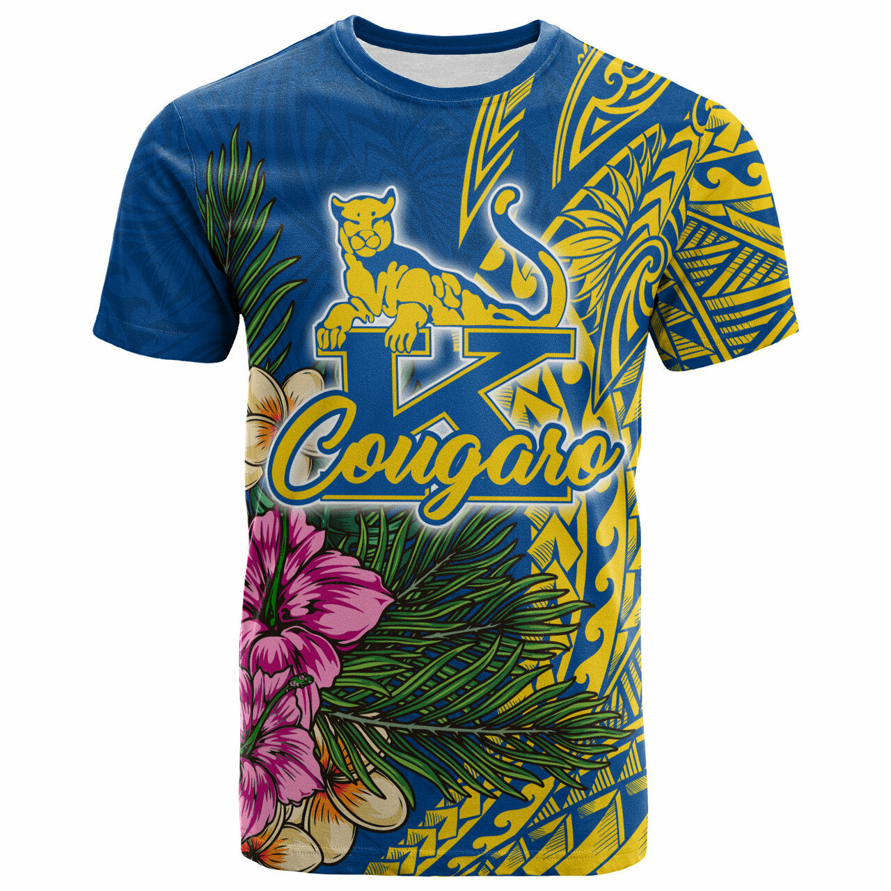 Hawaii Custom Personalised T Shirt Henry J. Kaiser High School Hawaiian Flowers Wing Patterns