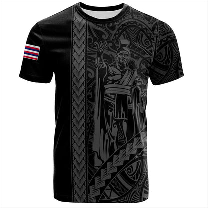 Hawaii T-Shirt Tribal Polynesian King Kamehameha Black Shirt