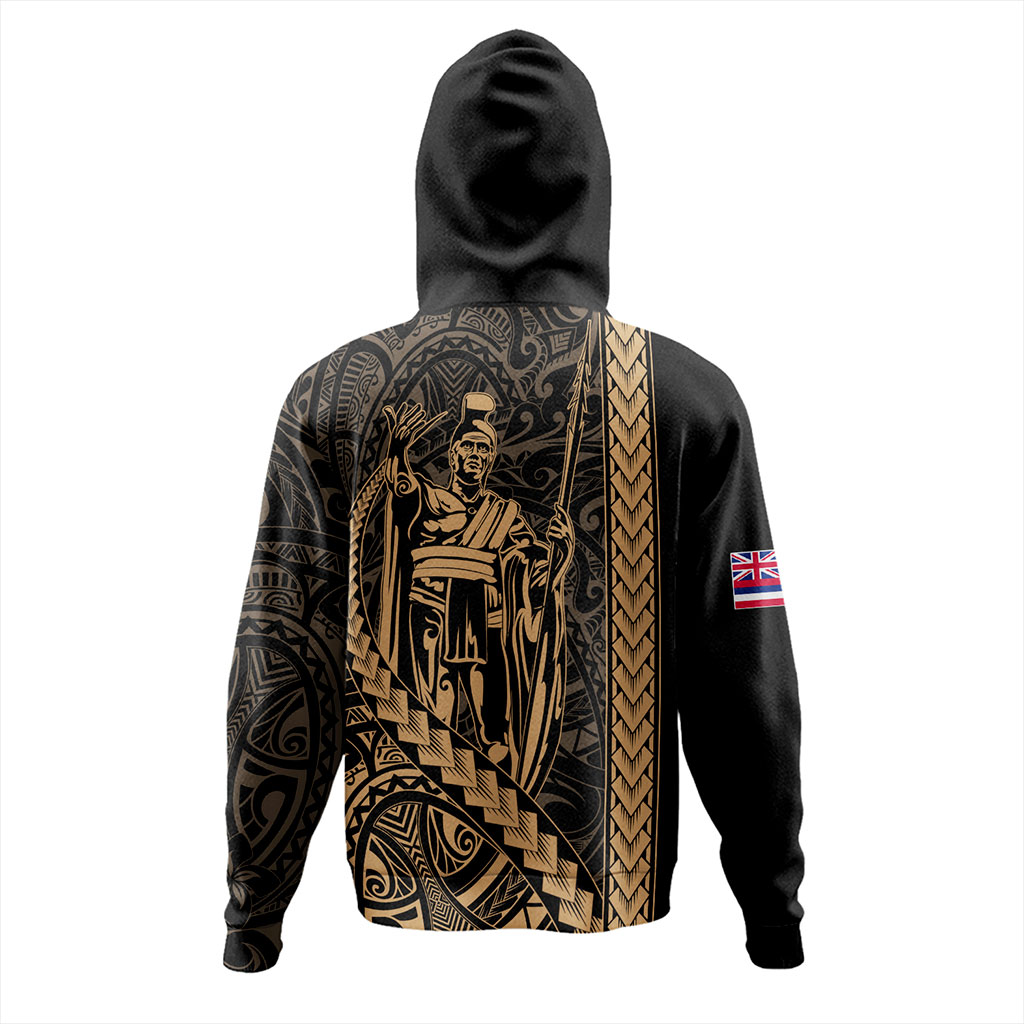 Hawaii Hoodie Tribal Polynesian King Kamehameha Zip Hoodie All Over Print