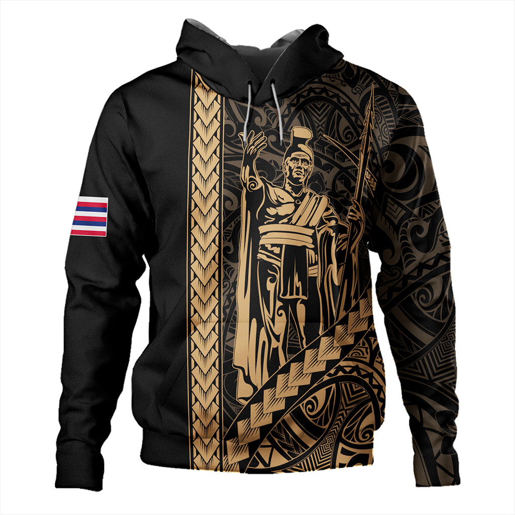Hawaii Hoodie Tribal Polynesian King Kamehameha Zip Hoodie All Over Print