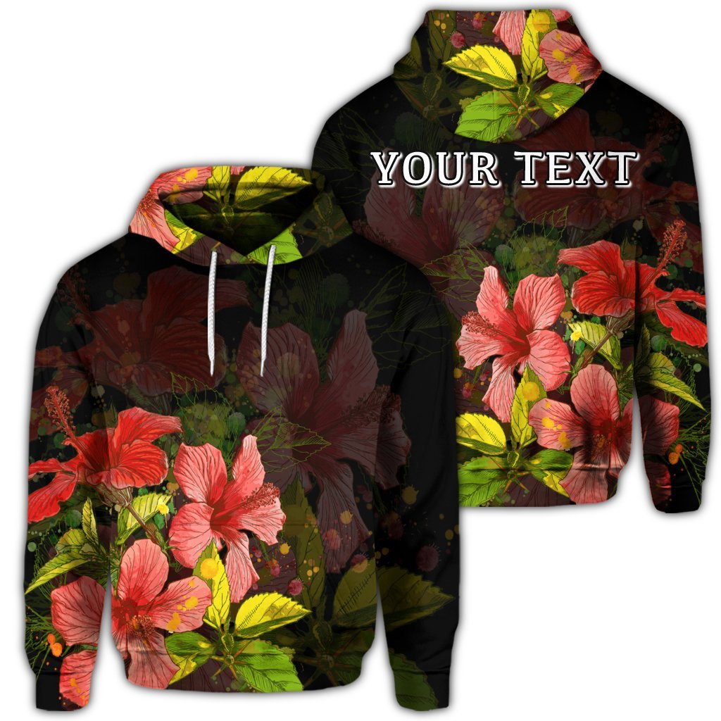Personalised Hawaii Hibiscus Tree Hoodie AH