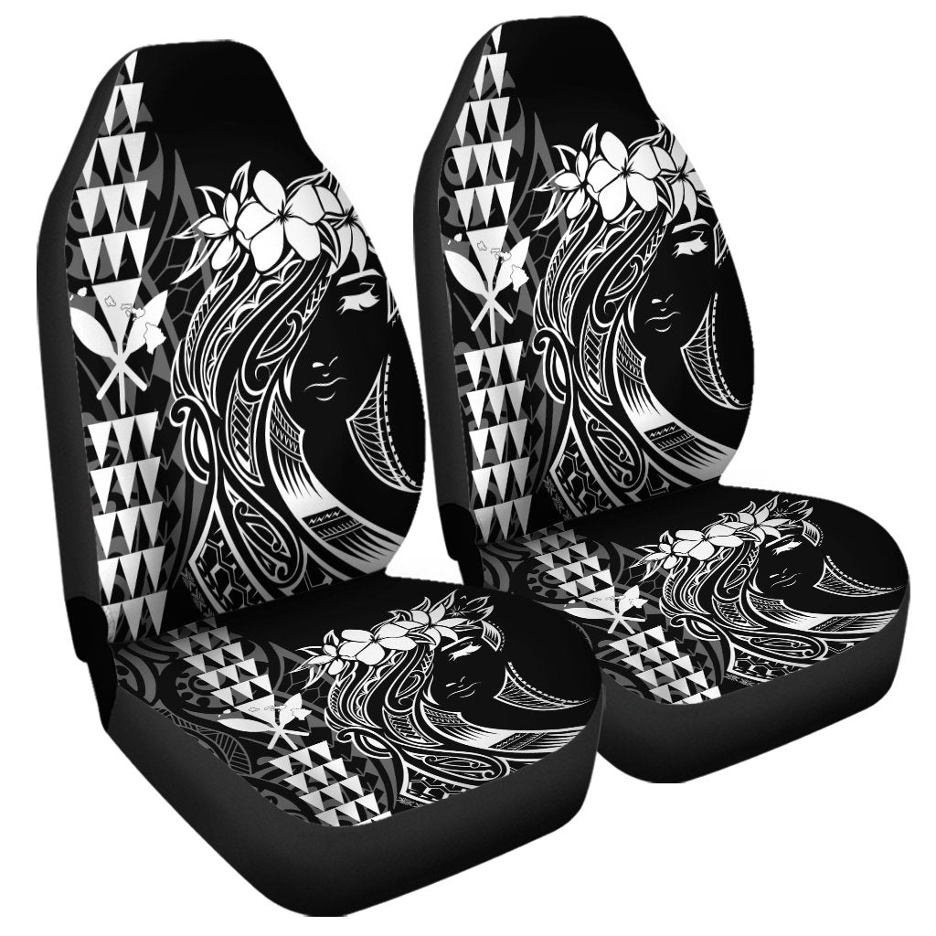 Hawaii Map Kanaka Polynesian Hula Girl Car Seat Covers AH J5R