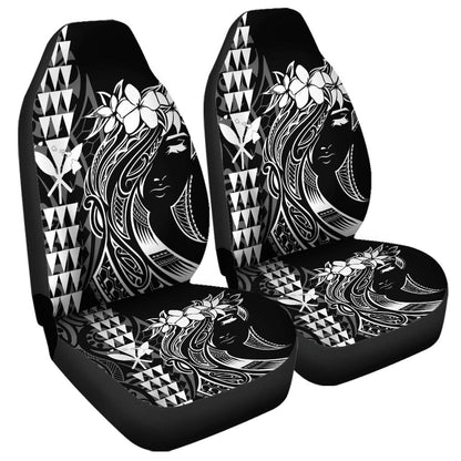 Hawaii Map Kanaka Polynesian Hula Girl Car Seat Covers AH J5R