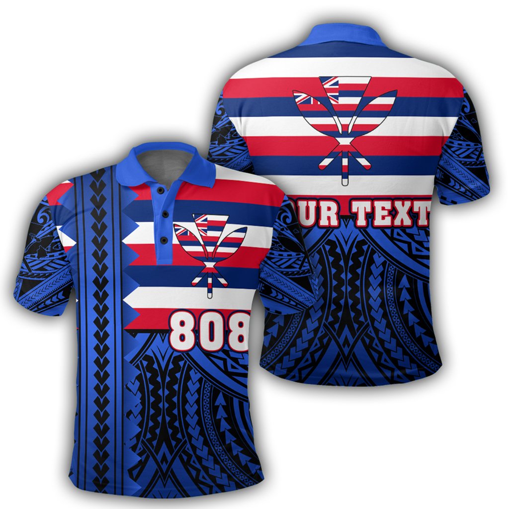 Personalized Hawaii Polo Shirt - Hawaiian Hawaii Flag Polo Shirt - Speaka Style - AH