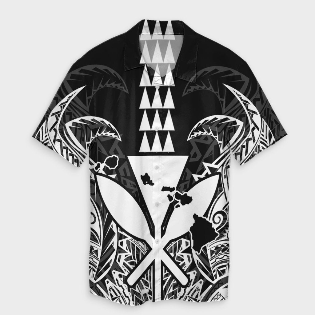 Hawaii Polynesian Kanaka Kakau Hawaiian Shirt - Alan Style White - AH