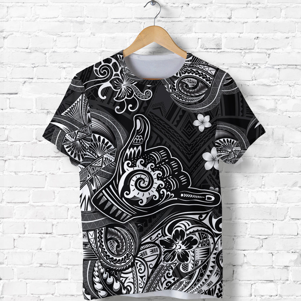 Hawaii Shaka Polynesian T Shirt Unique Style Black
