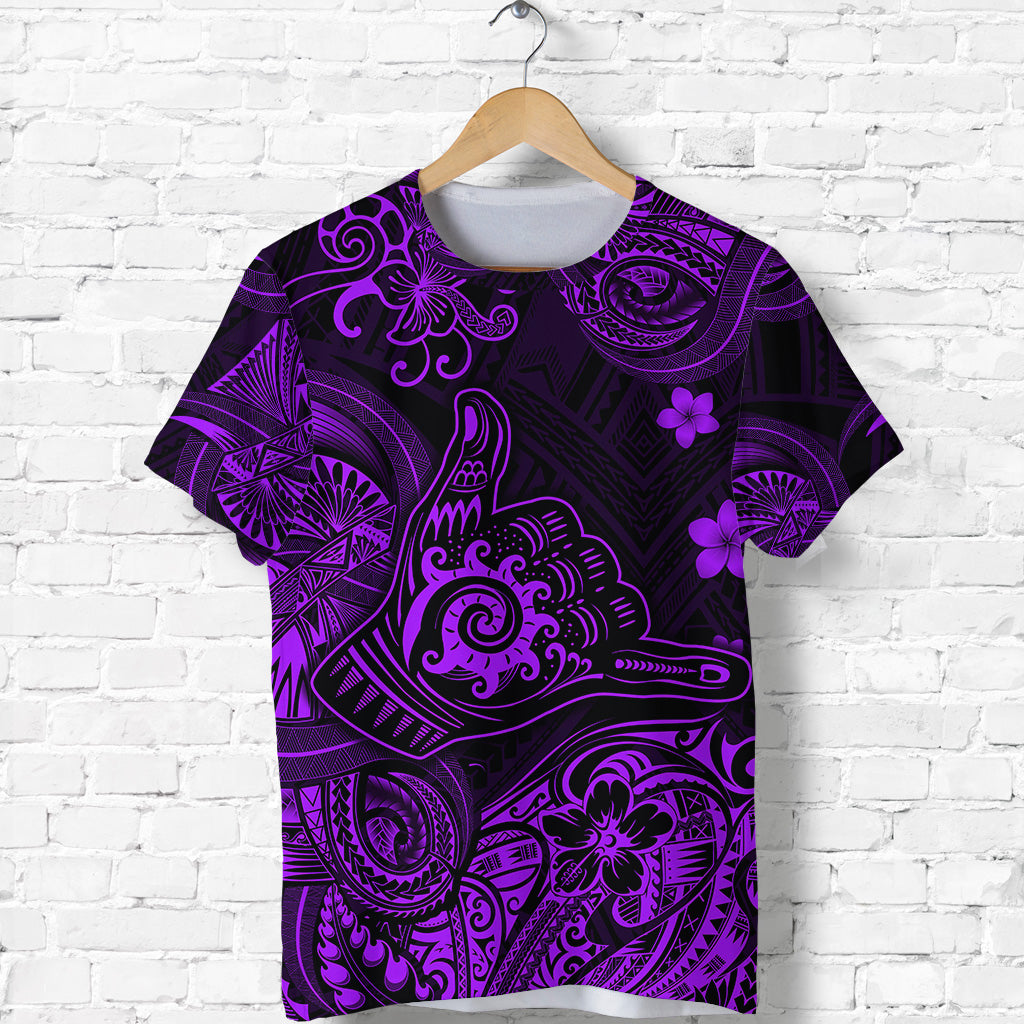 Hawaii Shaka Polynesian T Shirt Unique Style - Purple