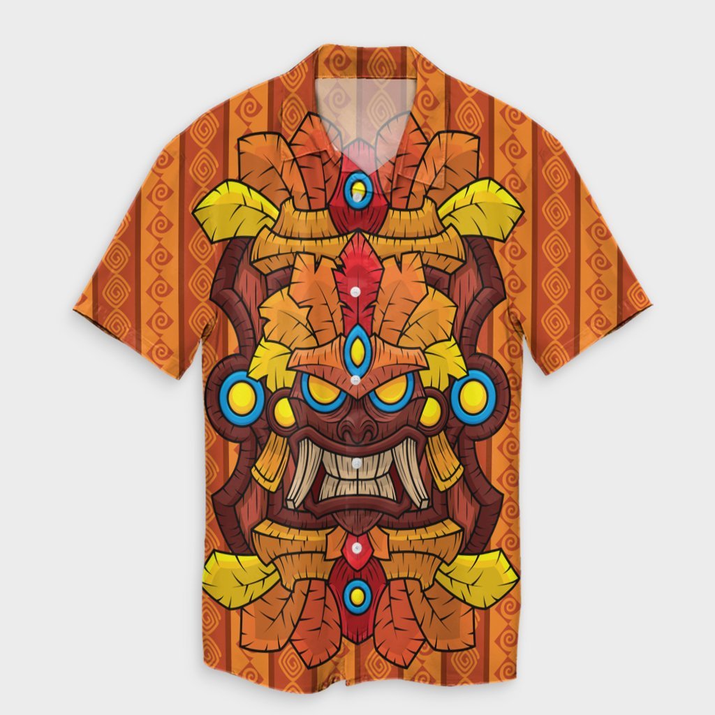 Hawaii Tiki Pattern Hawaiian Shirt - AH