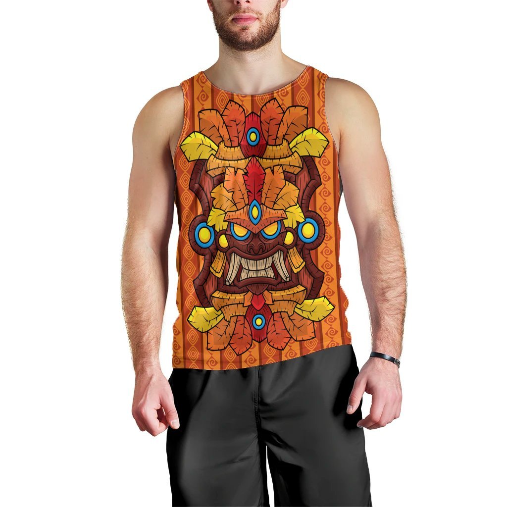 Hawaii Tiki Pattern Tank Top AH