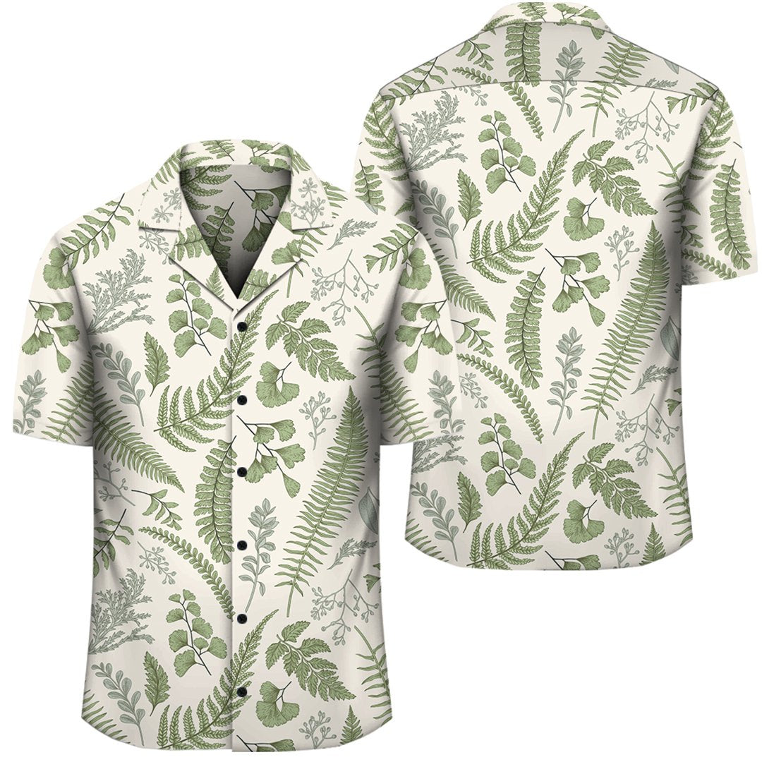 Hawaii Tropical Green Pattern Hawaiian Shirt