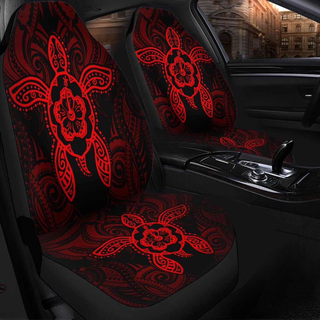 Hawaii Turtle Fixed Red Car Seat Covers AH