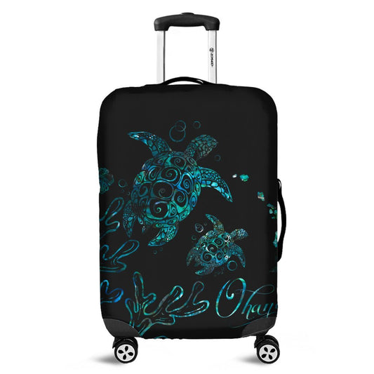 Hawaii Turtle Ohana Paua Shell Luggage Covers AH