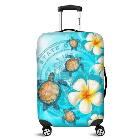 Hawaii Turtle Plumeria Coat Of Arm Ocean Luggage Covers AH