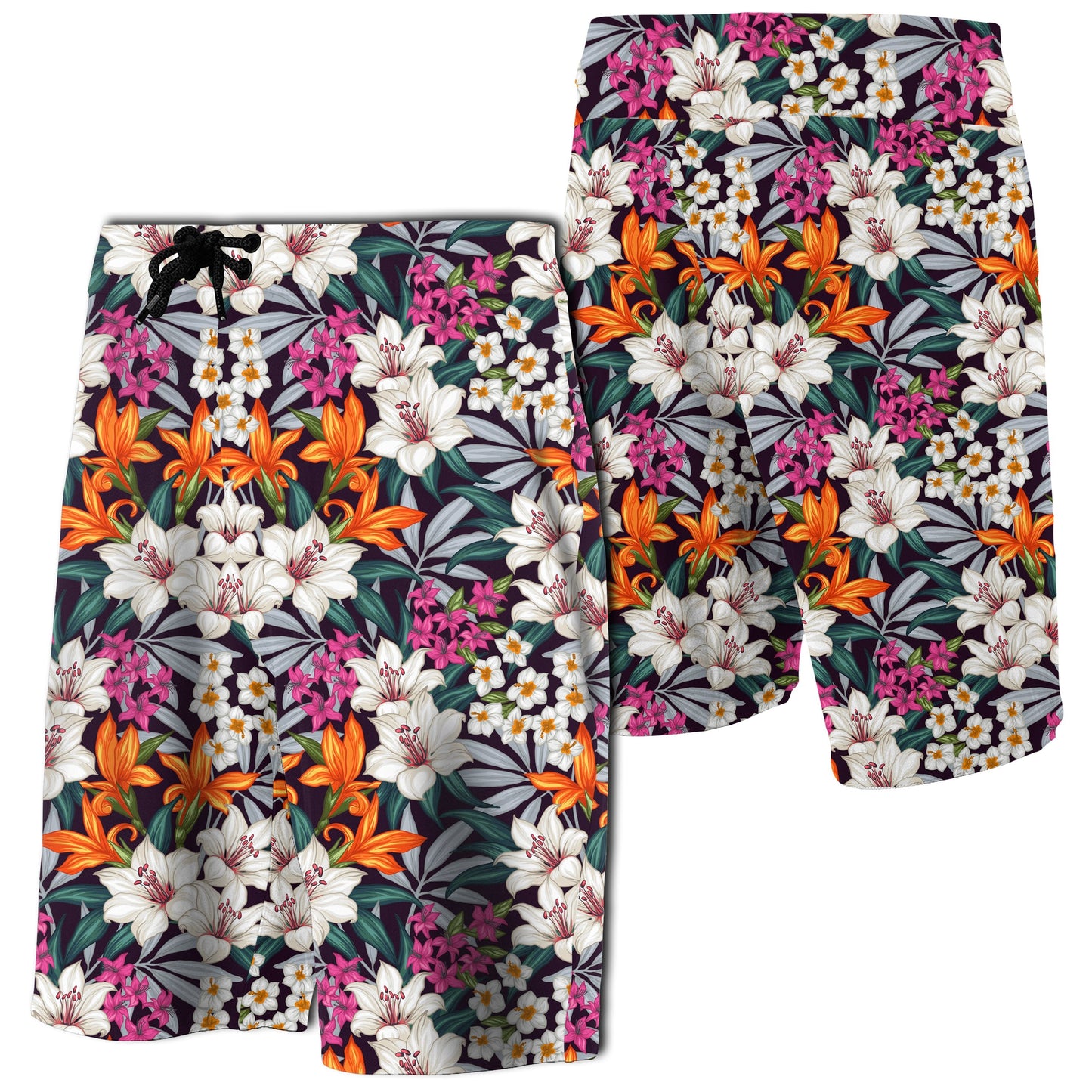 Hawaii Seamless Exotic Pattern With Tropical Leave Board Shorts