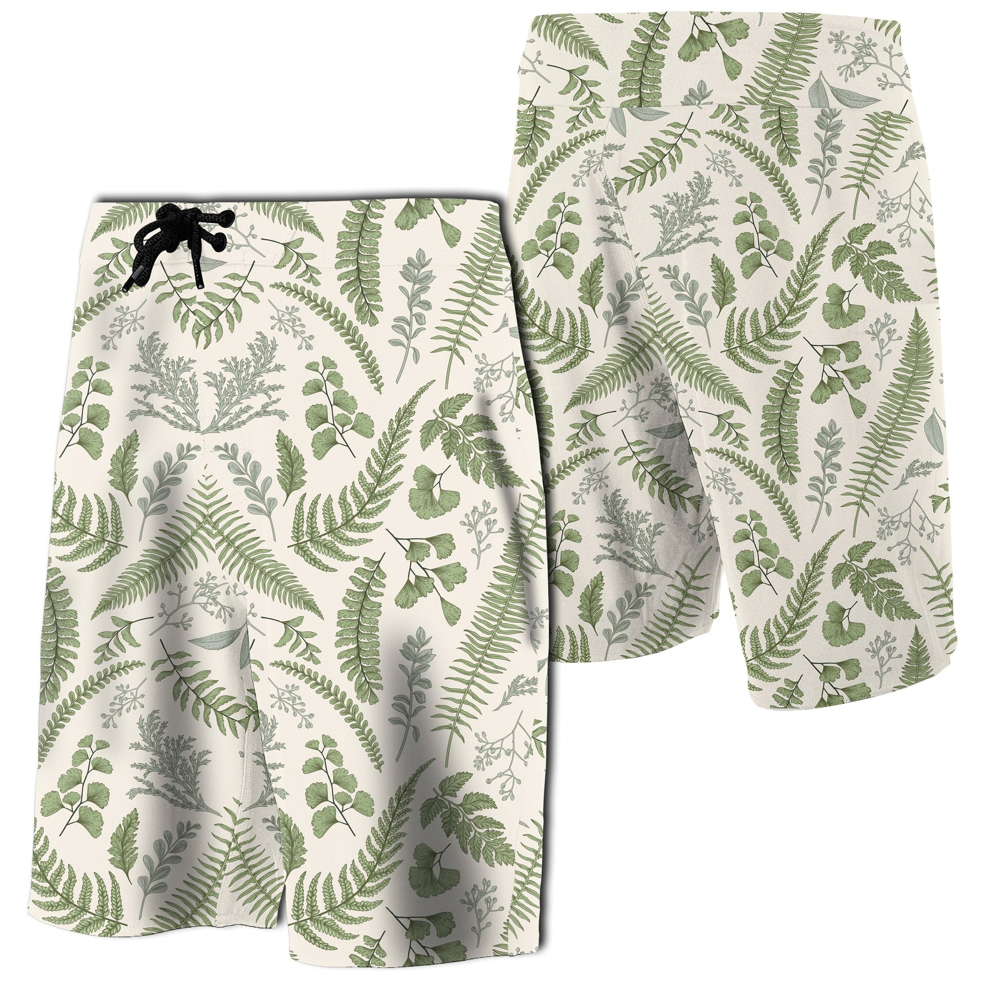 Hawaii Tropical Green Pattern Board Shorts