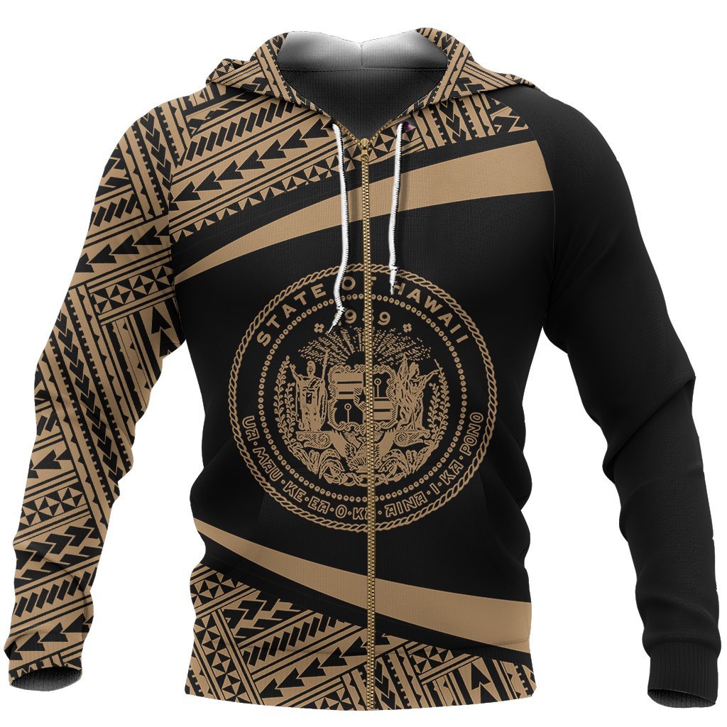 Hawaii Polynesia Zip up Hoodie Circle Ver 2.0