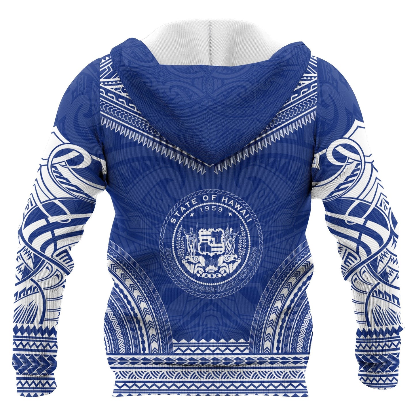 Hawaii Polynesian Chief Zip Up Hoodie Flag Version