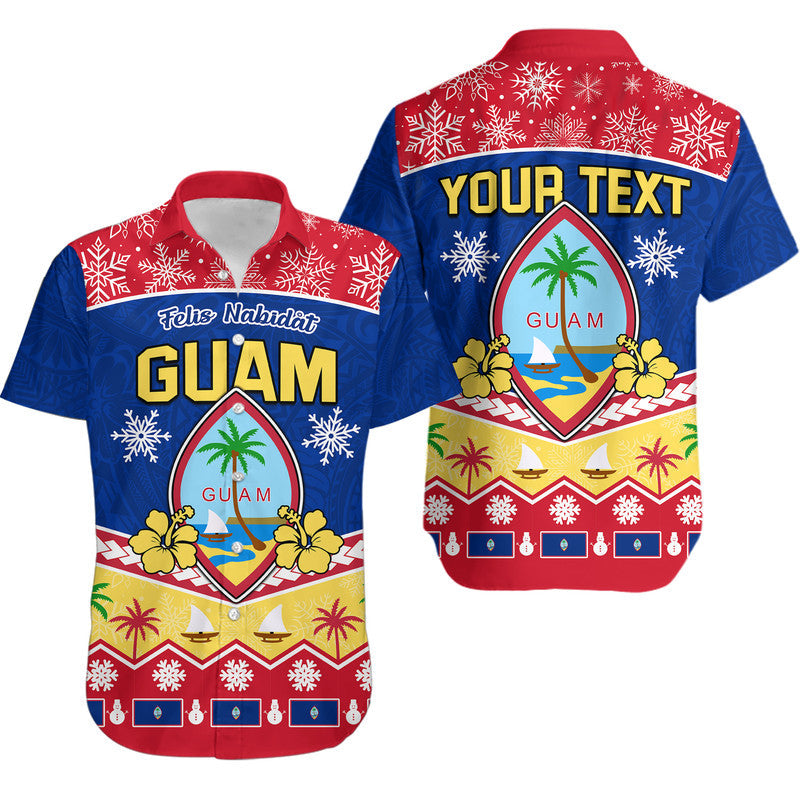 Custom Personalised Guam Tribal Polynesian Christmas Vibe Hawaiian Shirt