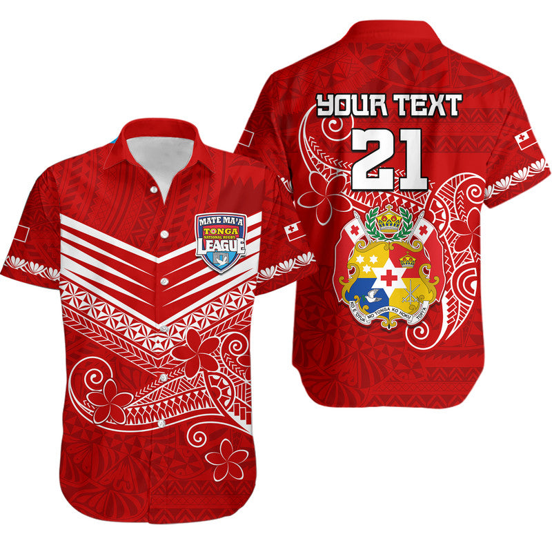Custom Personalised Tonga Mate Ma'a Rugby Kupesi Hawaiian Shirt