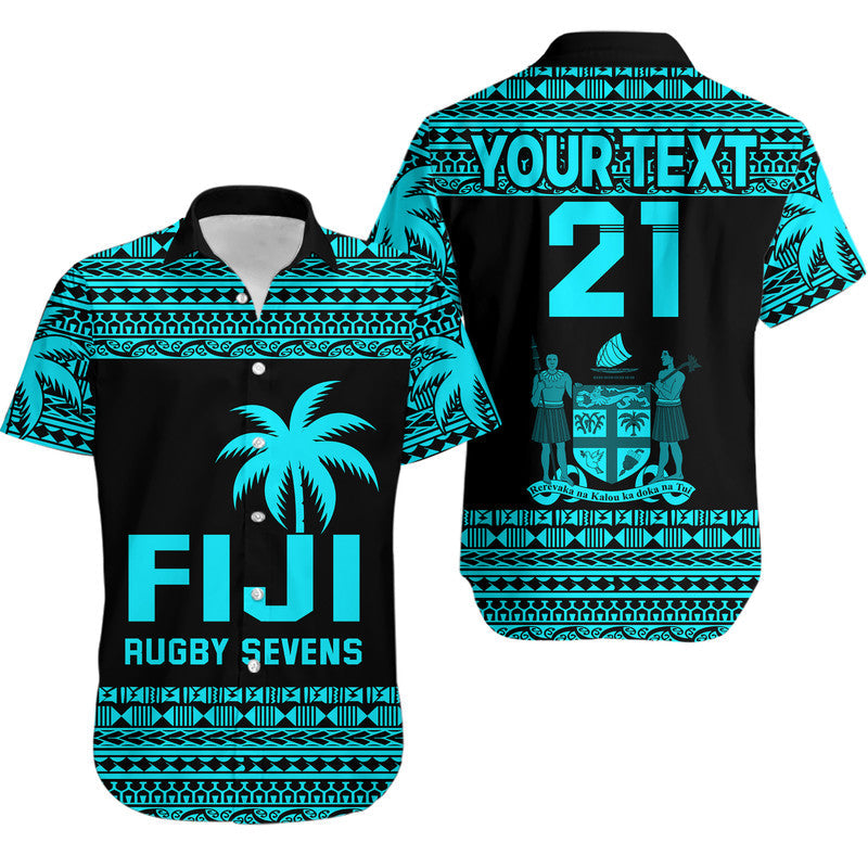Custom Personalised Fiji Rugby Sevens Hawaiian Shirt Simple Style