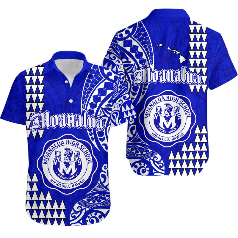 Hawaii Moanalua High School Hawaiian Shirt Tribal Kakau