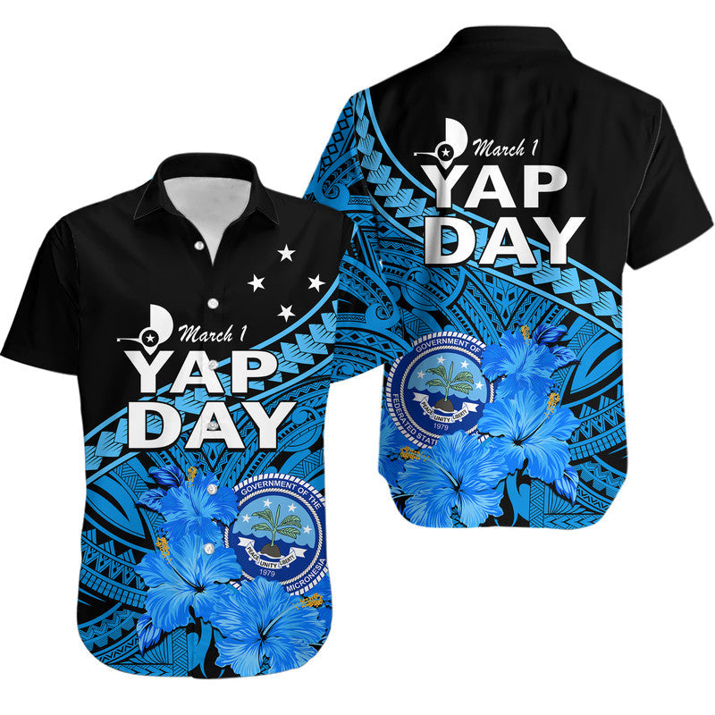 Yap State Day Hawaiian Shirt Yap Flag and FSM Seal