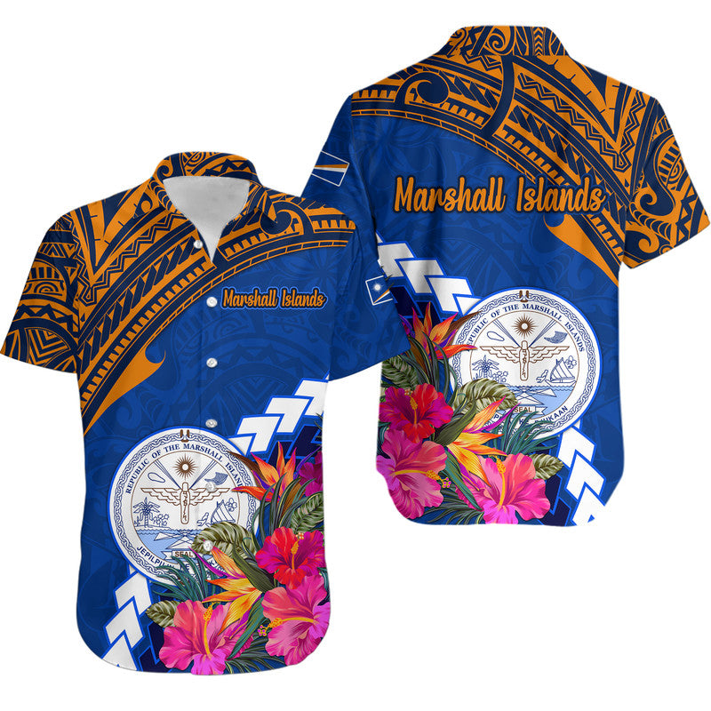 Marshall Islands Coat of Arms Hawaiian Shirt Polynesian Tropical
