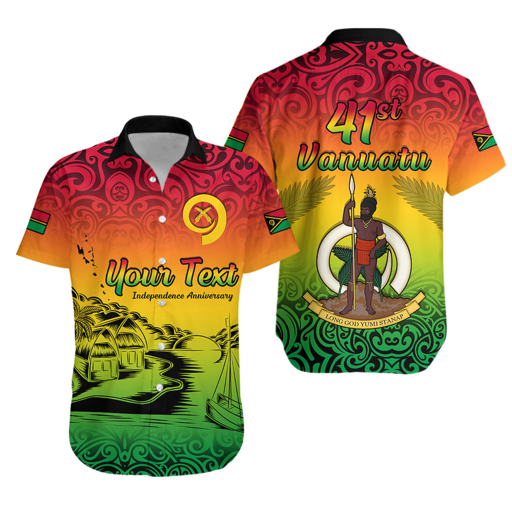 Custom Personalised Vanuatu Peaceful Hawaiian Shirt - Independence Anniversary
