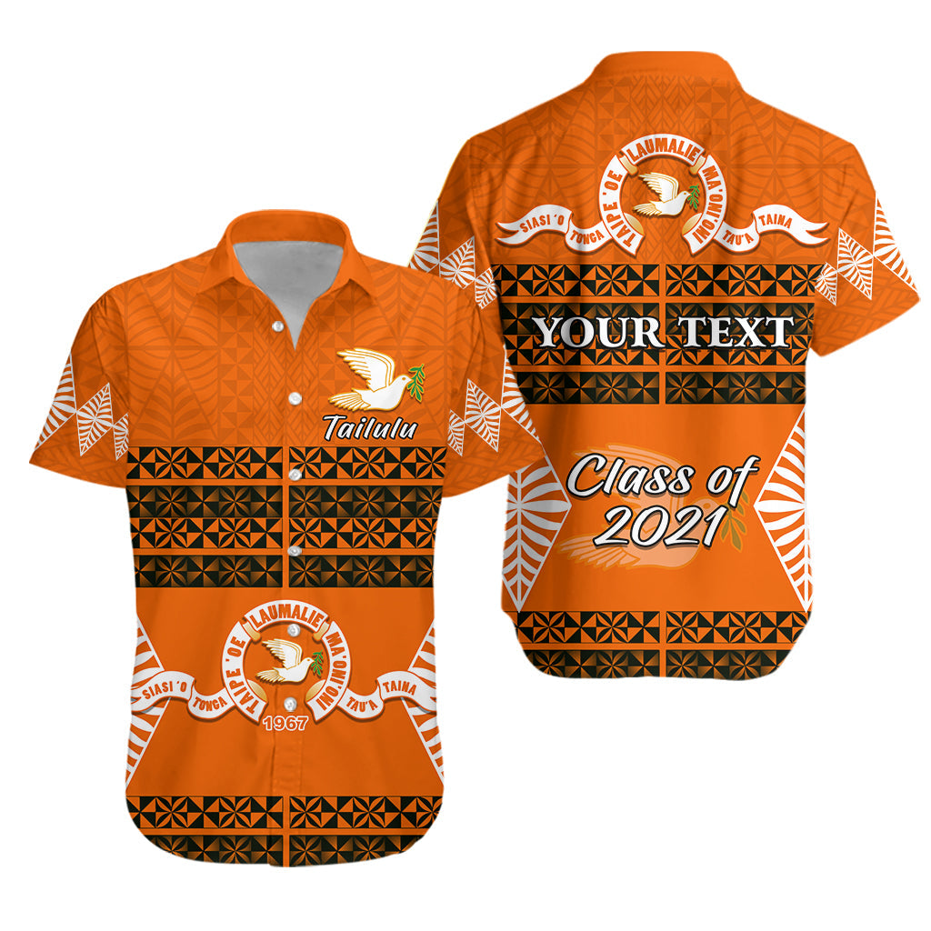 Custom Personalised Tailulu College Hawaiian Shirt Tonga Pattern - Class Year and Your Text