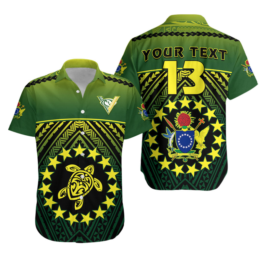 Custom Personalised The Kuki's Hawaiian Shirt Cook Islands Rugby - Custom Text and Number